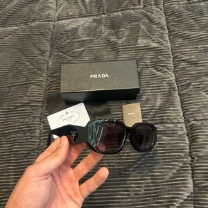Prada Dark Gray Men's Sunglasses